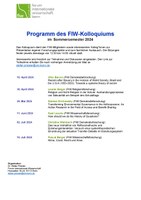 FIW Kolloquium SS24